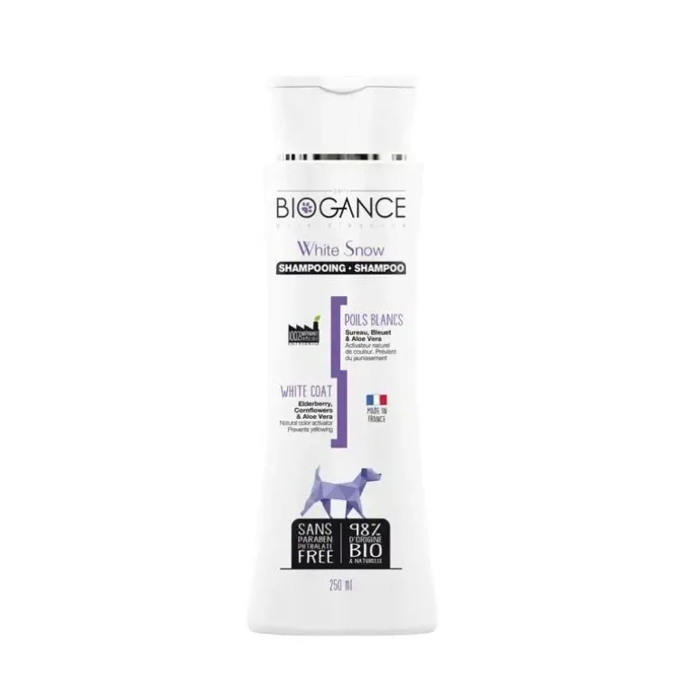 Biogance White Snow Shampoing Chien Poils Blancs