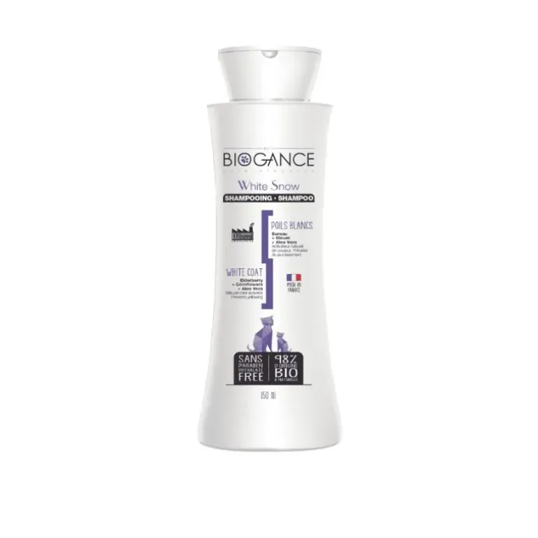 Biogance White Snow Shampoing Poils Blancs Chat