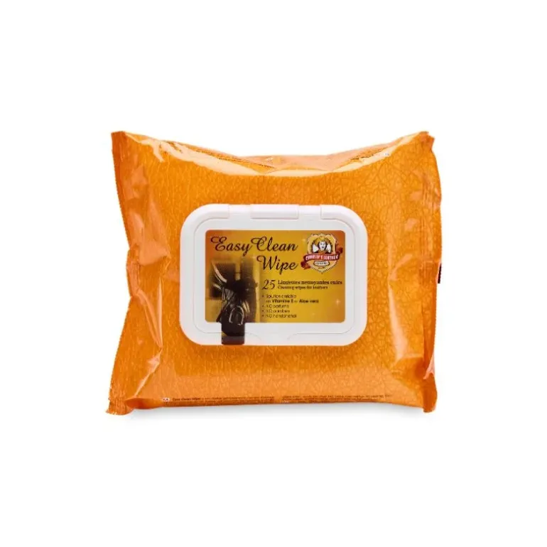 Charlee's Leather Easy Clean Wipe Lingettes Nettoyantes Cuirs