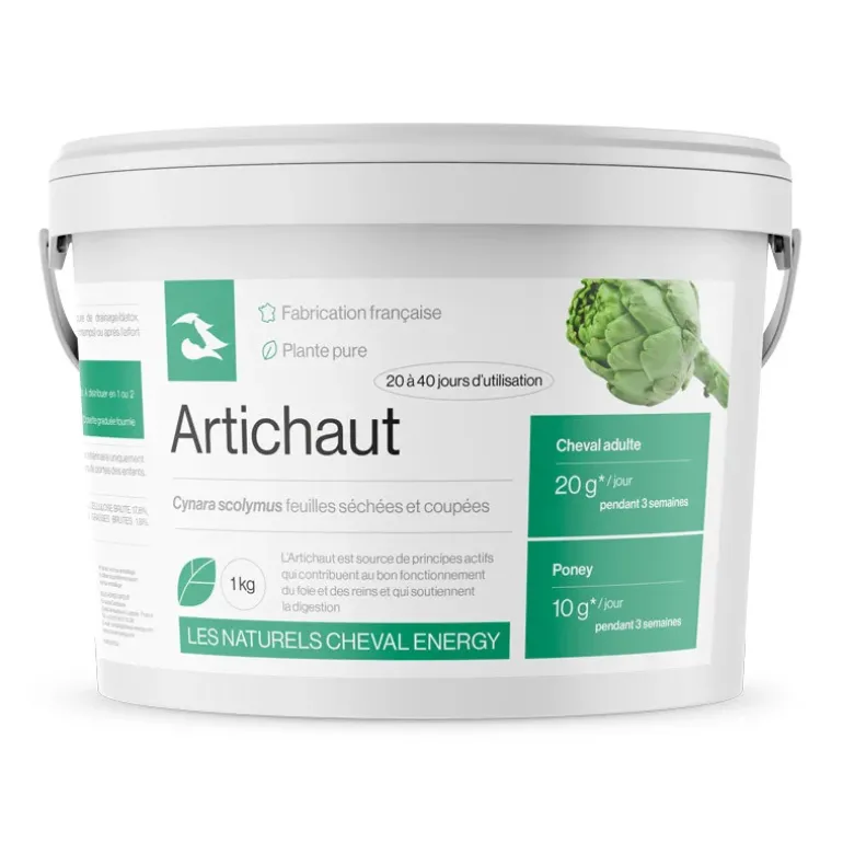 Cheval Energy Artichaut Feuilles Drainant Foie et Reins Cheval