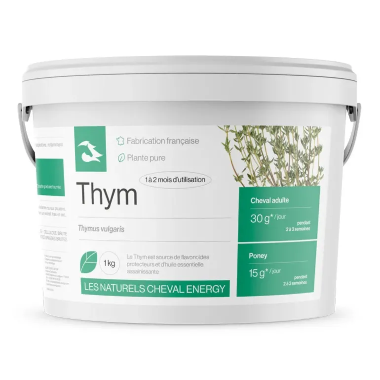 Cheval Energy Thym Toux sèche et Respiration Cheval