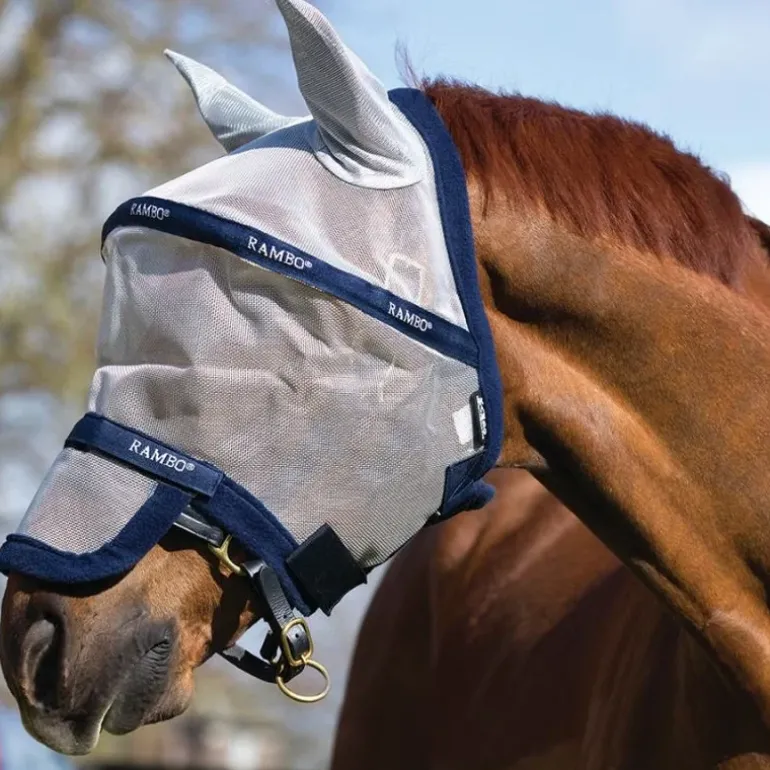 Horseware Rambo Plus Flymask Vamoose Masque Anti Mouche Cheval
