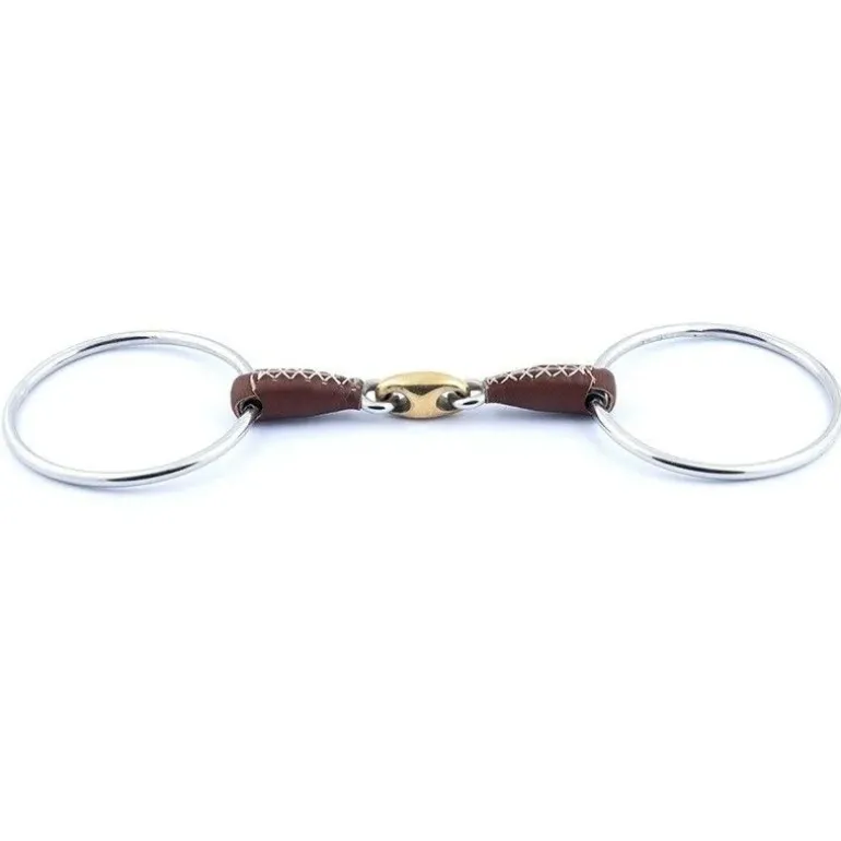 Jump'In Mors Grands Anneaux Double Brisure Recouvert de Cuir