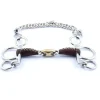 Jump'In Mors Pelham Petites Branches Double Brisure Recouvert de Cuir
