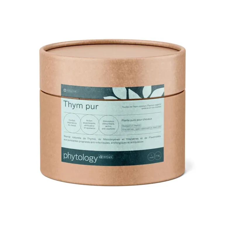 Phytology VetCare Thym pur Toux sèche et Respiration Cheval